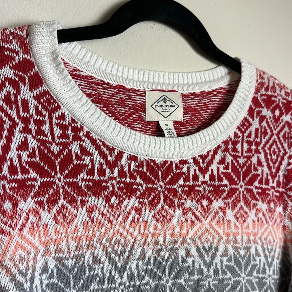 St. John’s Bay Cotton Blend Crewneck‎ Knit Sweater
